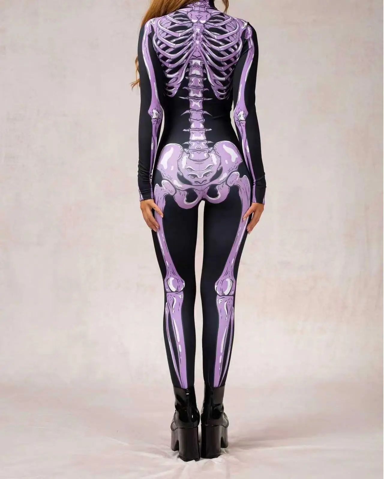 Modischer Rosa Erwachsenen-Damen-Jumpsuit Cosplay-Strumpfhose Punk-Steampunk-Bodysuit Karneval Bühnenauftritte Rollenspiel-Kostüm Neu 2026 – Detail 18
