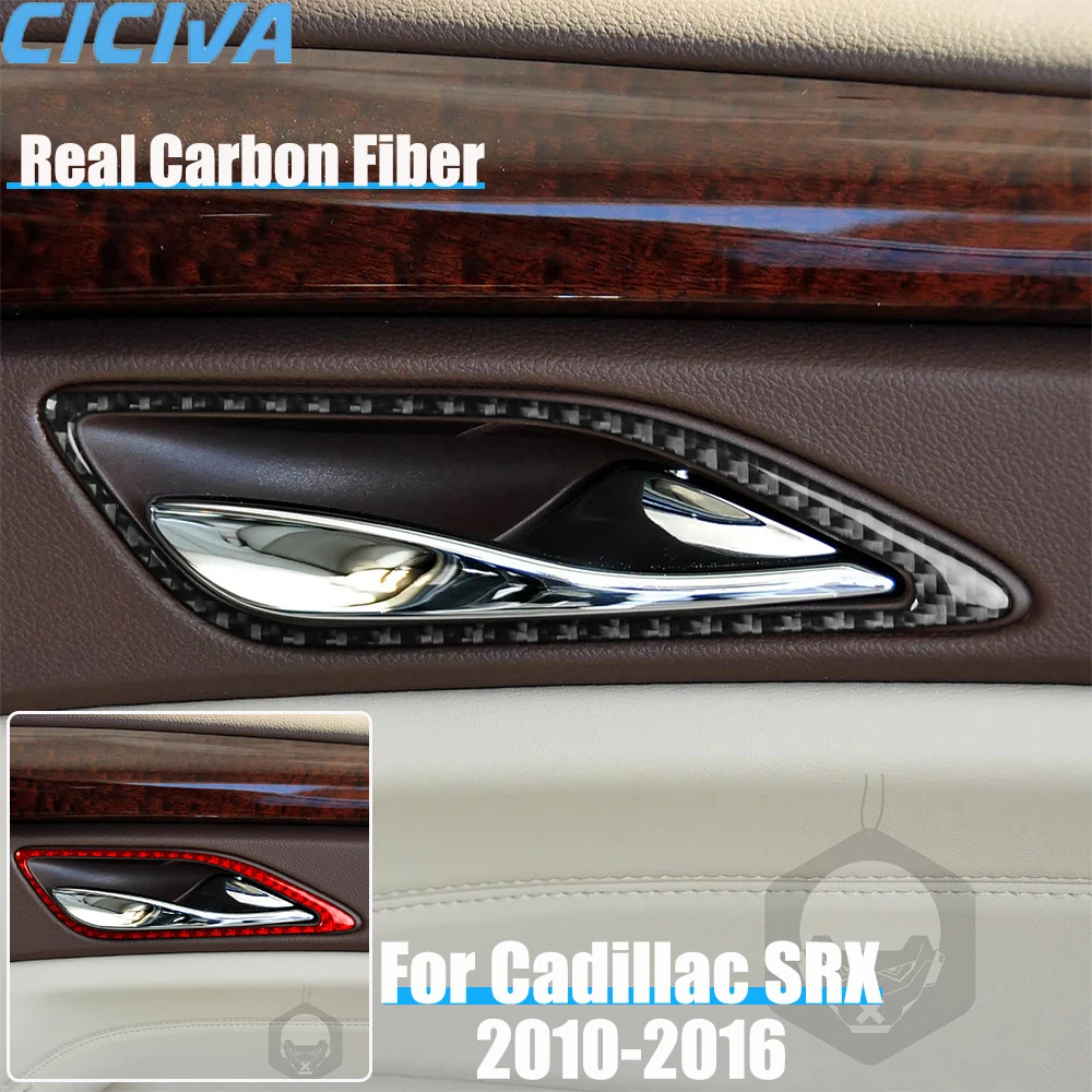 

Автомобильные аксессуары из настоящего углеродного волокна, дверная ручка, накладка, мягкая наклейка для CADILLAC SRX 2010 2011 2012 2013 2014 2015 2016