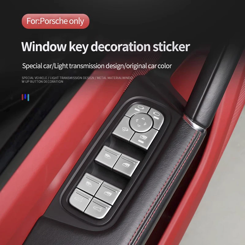 

Декоративная наклейка на окно автомобиля для Porsche Cayenne Macan Panamera switch, аксессуары для модификации интерьера