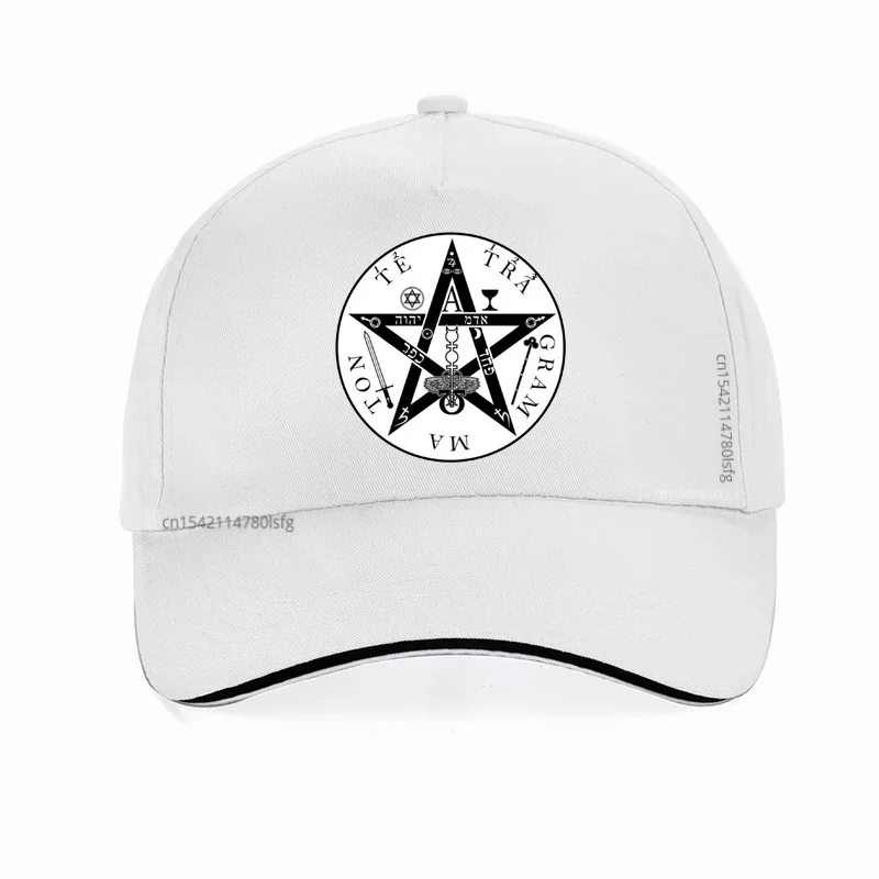 Jewish Tetragrammaton Hebrew Pentagram hat Men colar masculino Baseball Cap Summer Adjustable Snapback hats