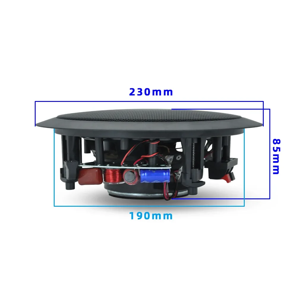 6 inch Ceiling Speaker Powerful 30W HiFi stereo Loudspeaker Home Theater Sound System Passive Background Music Audio Amplifier