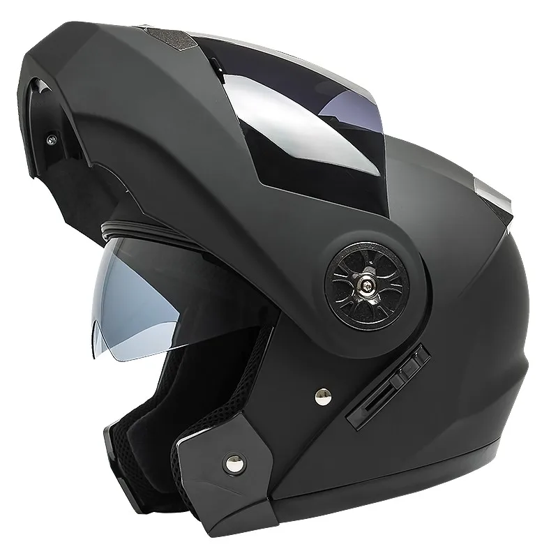 

AD Battery Motorcycle Helmet Four Seasons Uncovered Full Face Bluetooth Motorbike Casco Go Kart Scooter Motor Van Motorcycle