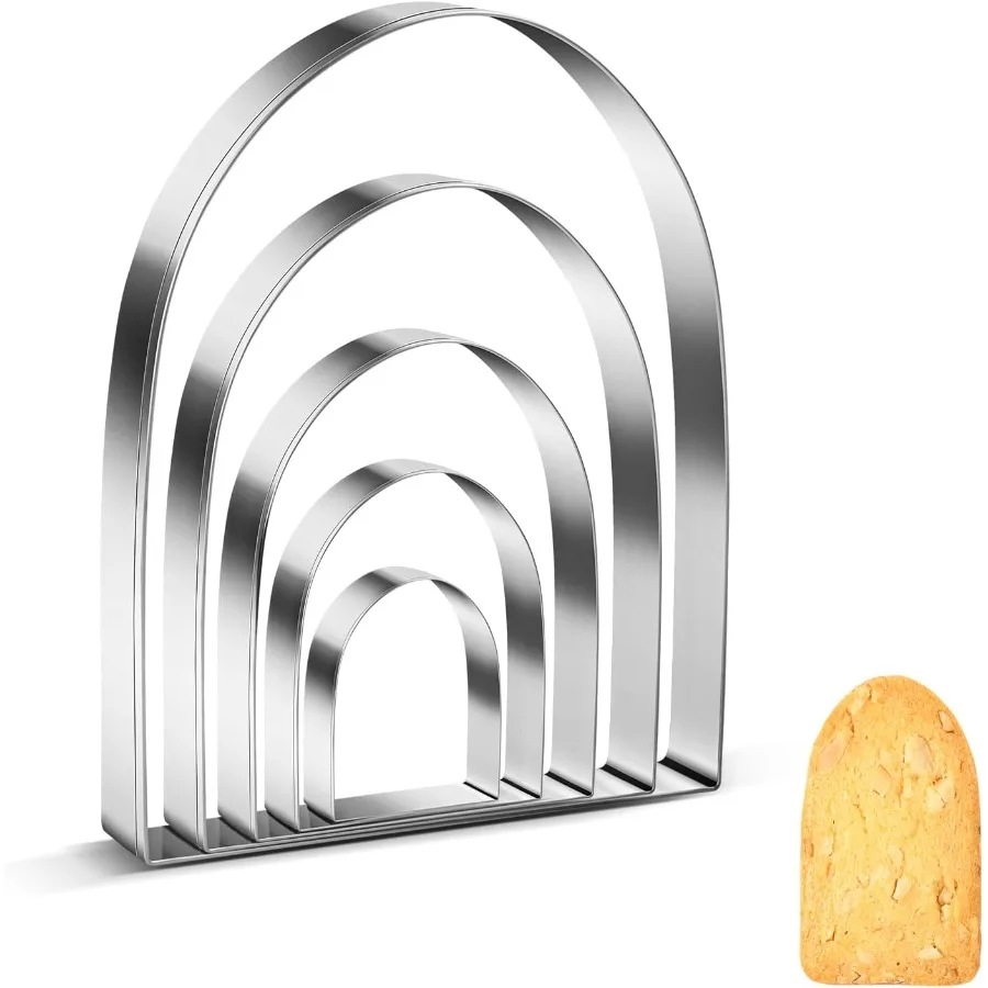 

Формочки для печенья с арочной дверью для DIY Lunchbox Bento Box Формочки для сэндвичей с фруктами и овощами для выпечки мальчиков и девочек, упаковка из 5 креативных F