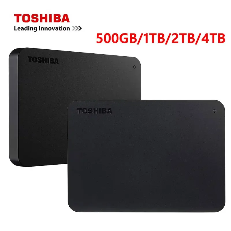 Toshiba New A3 Upgrade Black Canvio Base 500GB 1TB 2TB Disco Rigido External Mechanical Hard Drive USB 3.0 Preto