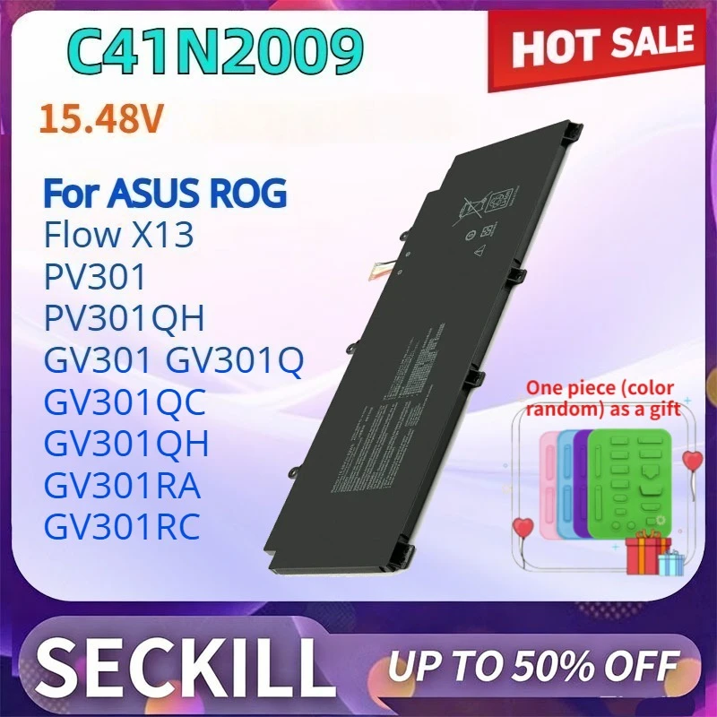 New 15.48V C41N2009 Laptop Battery for ASUS ROG Flow X13 PV301 PV301QH GV301 GV301Q GV301QC GV301QH GV301RA GV301RC