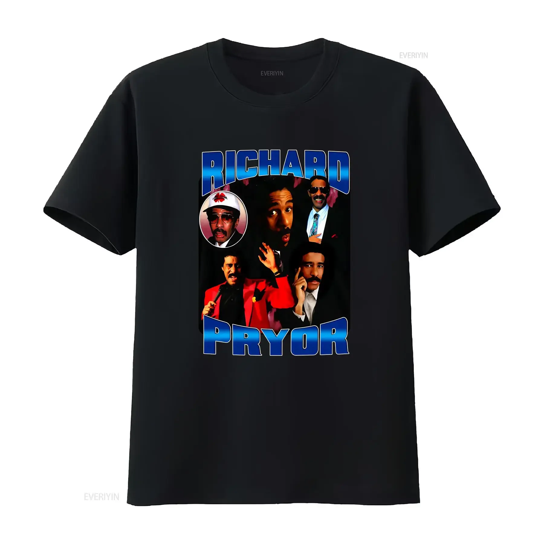 Richard Pryor t shirt Comic Legend Harlem Nights 90s rap vntg tee vintage Washed Slightly Breathable streetwear Comfortable