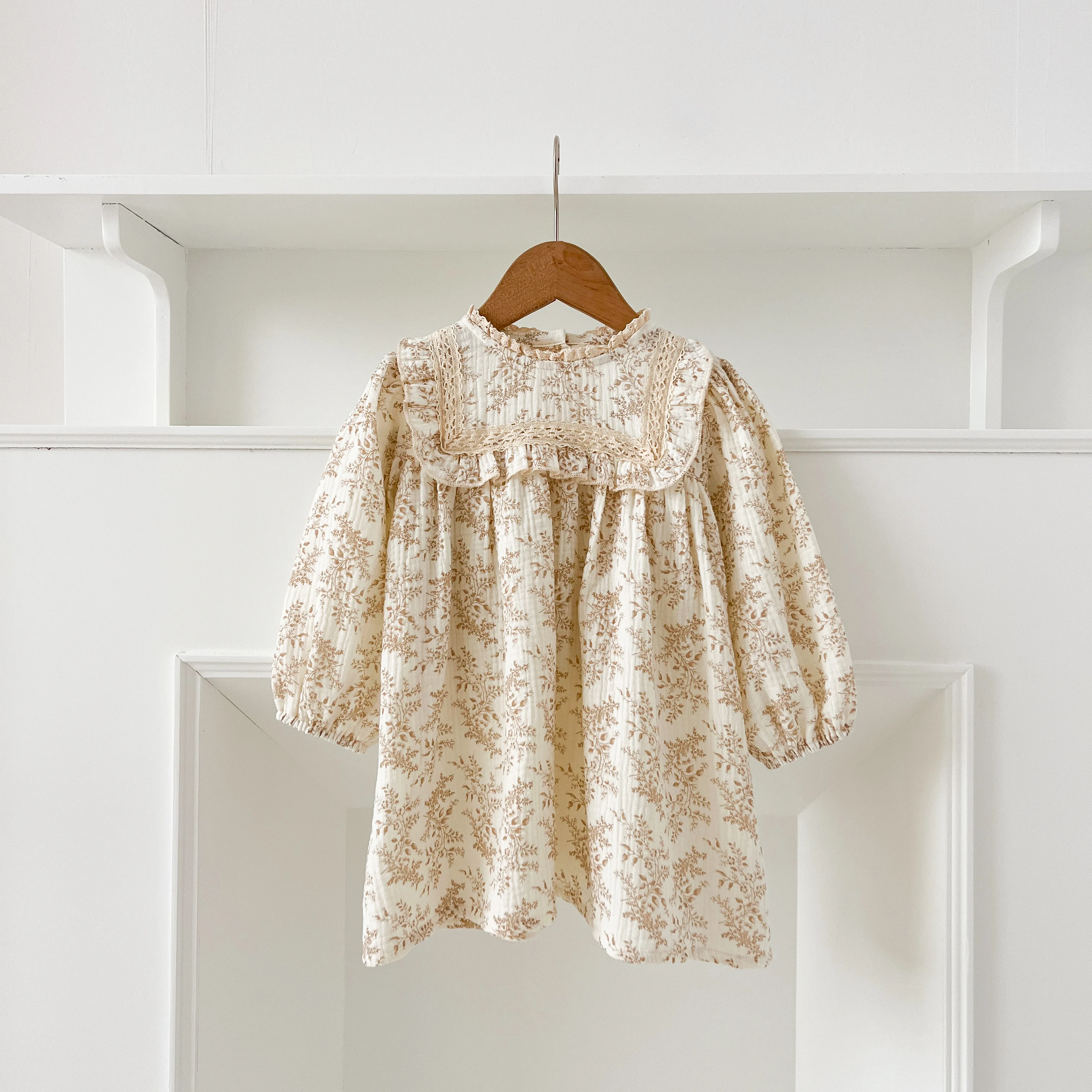 Neue Schwestern Kleid Infant Baby Mädchen Spitze Kragen Kleid Strampler Kinder Mädchen Vintage Blumen Prinzessin Kleid Familie Kleidung Strampler – Detail 30