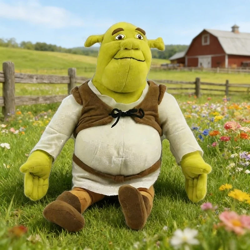 

Dsn 27/45cm Creative Monster Shrek Doll Kawaii Children Plush Toy Ornament Christmas Gift Halloween Room Ornament