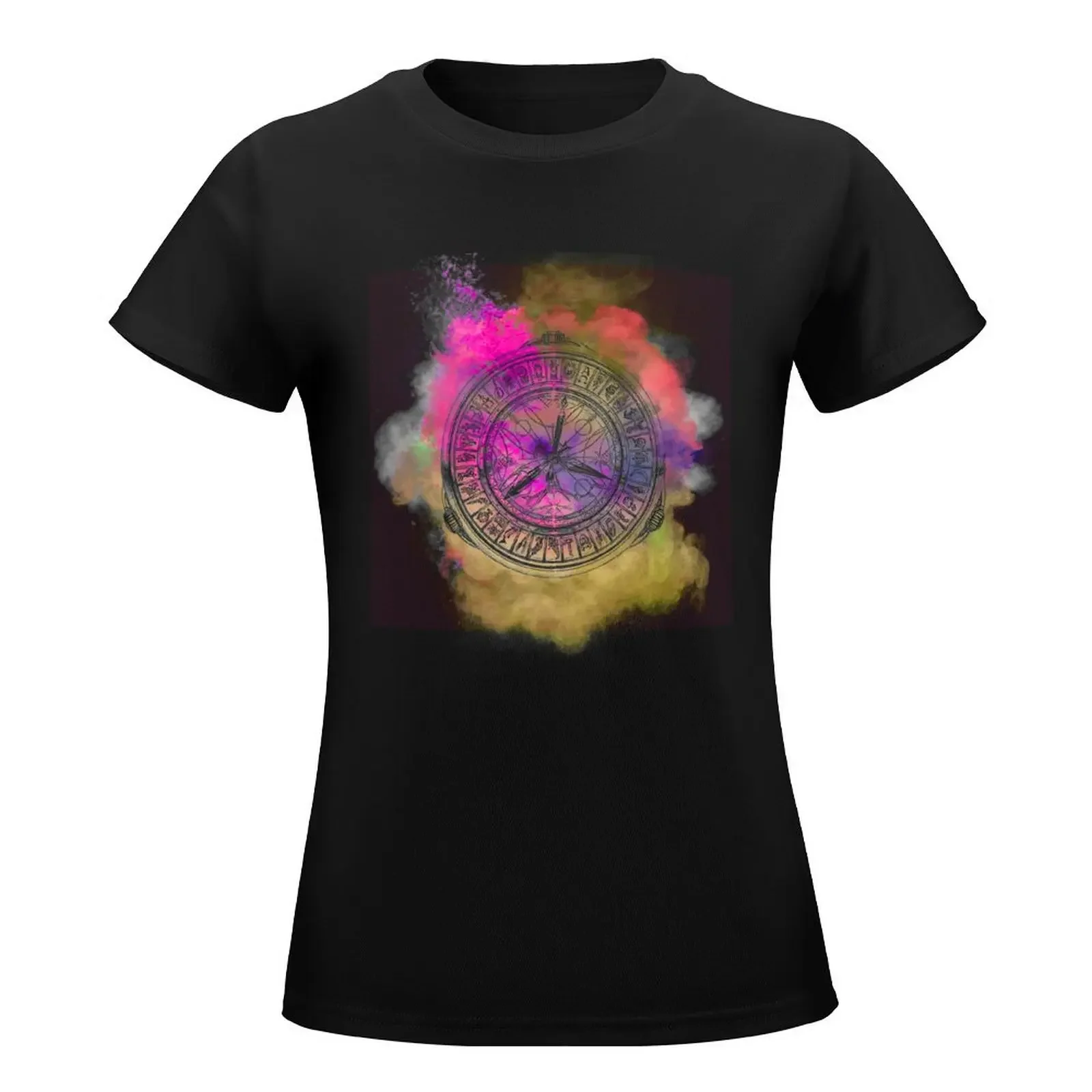 His Dark Materials The Goldent Compass Clouds T-Shirt summer top korean fashion anime clothes cute tops black t shirts for Women