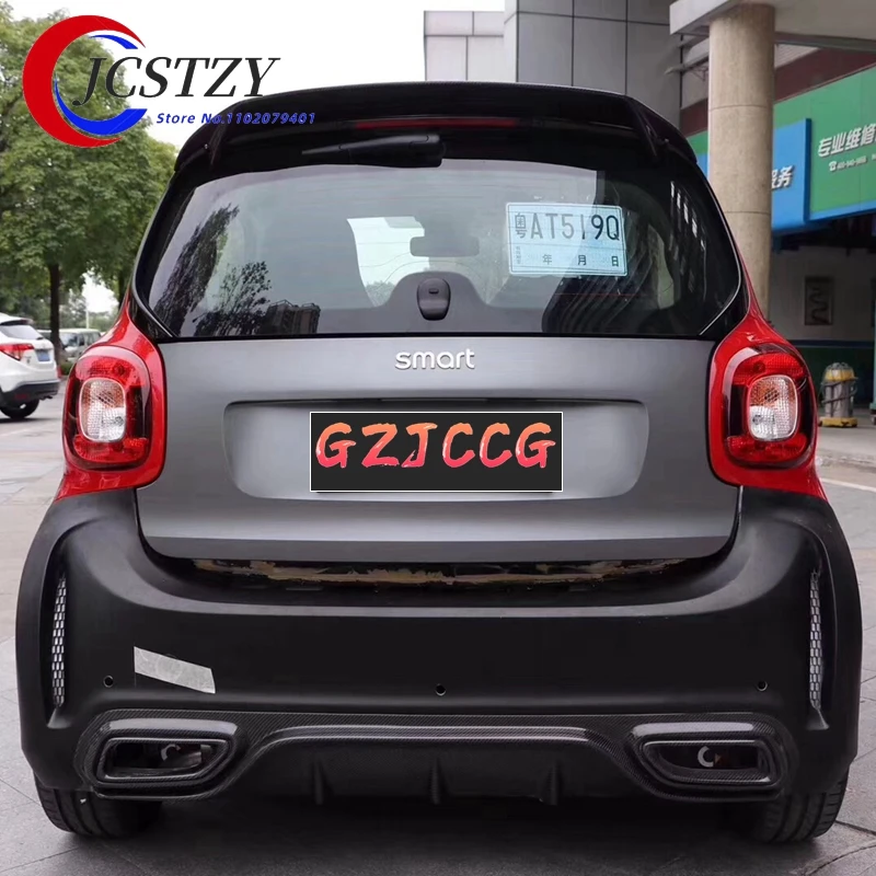 Car Accessories Carbon fiber Roof Spoiler Fit For smart Fortwo C453 2015-2017 W453 Roof Spoiler Wing