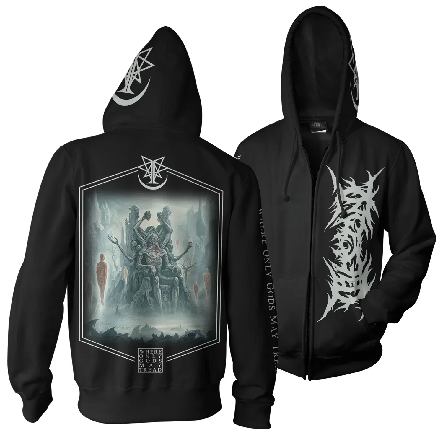 SLAM DEATHCORE INGESTED Hoodie, Heavy Metal com capuz Tops, Vintage Hip Hop Streetwear, Camisolas extragrandes