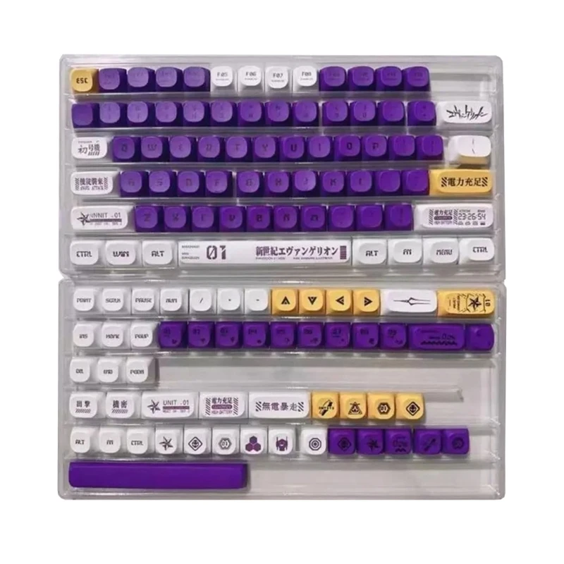 134 Toetsen Xda Profiel Keycaps 5 Zijden Sublimaties Pbt Keycap Set Voor Mechanische Toetsenborden Schakelaars Eva 01