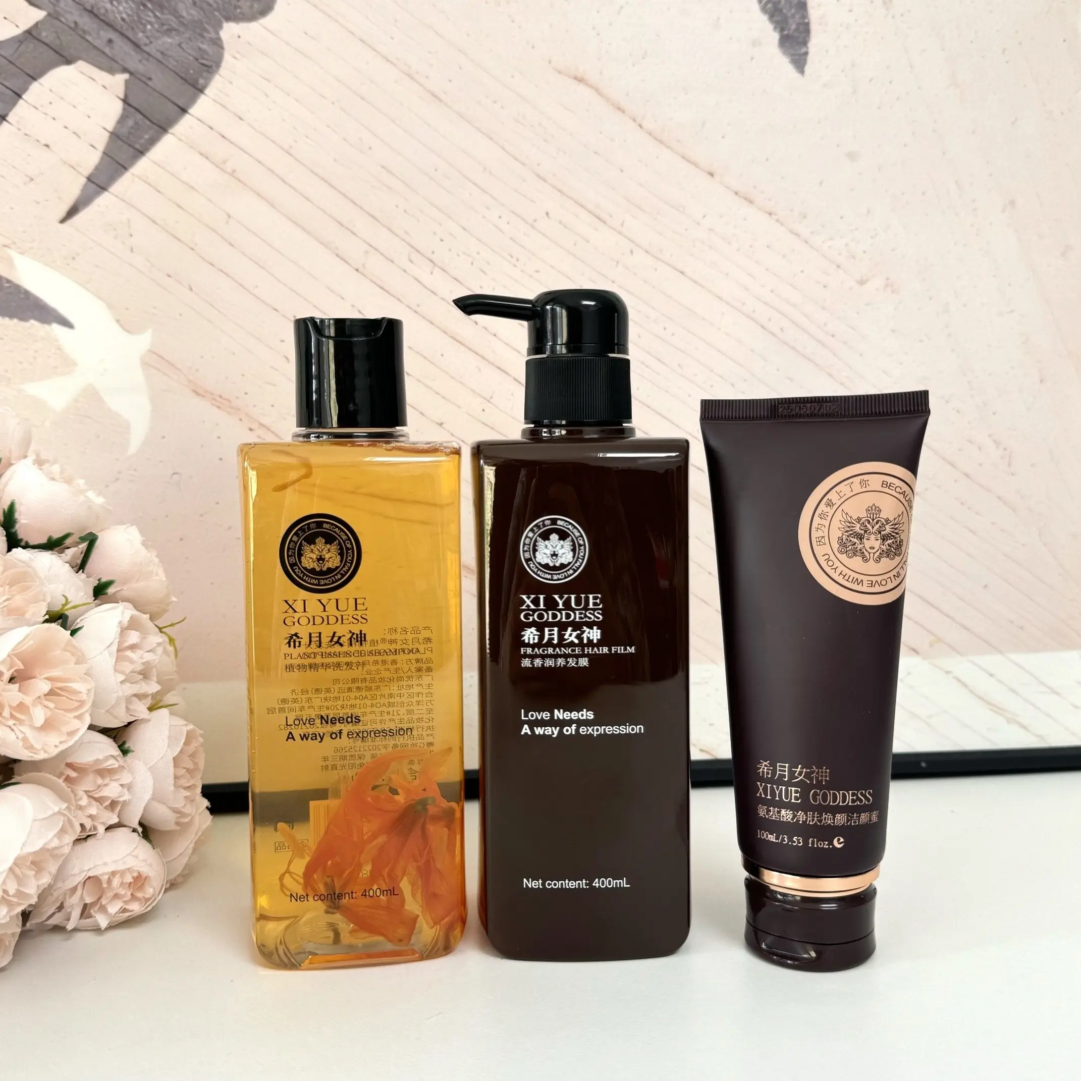 Xiyue Goddess Ylang Ylang Hair Elixir, 2-in-1 Shampoo Mask, Cleanses with Long Lasting Fragrance, Unisex Care