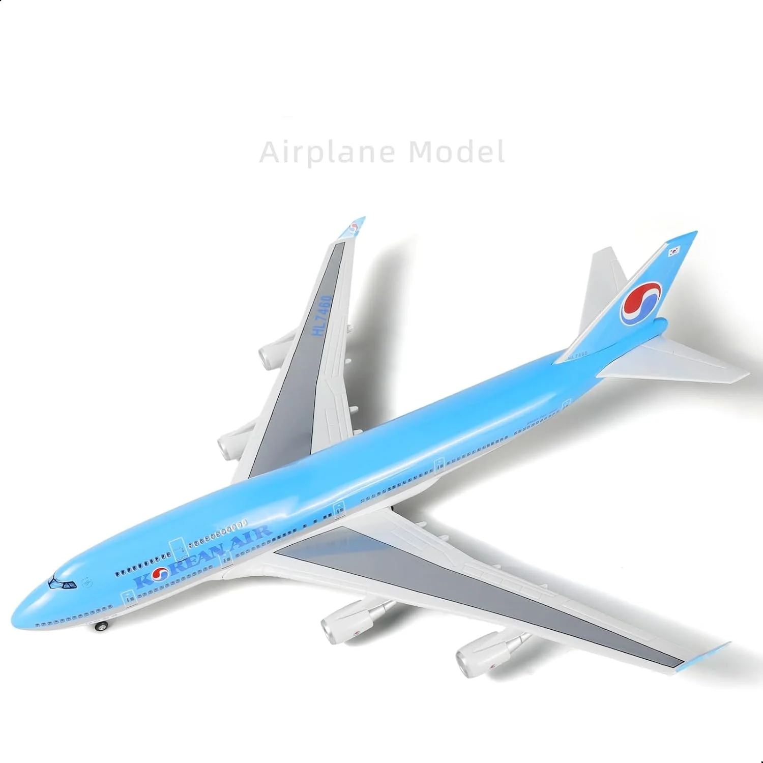 1/160 Scale Airplane Model for B747 Korean 18-inch L Resin Airplane Model for Aviation Enthusiasts Gifts or Display Decorations