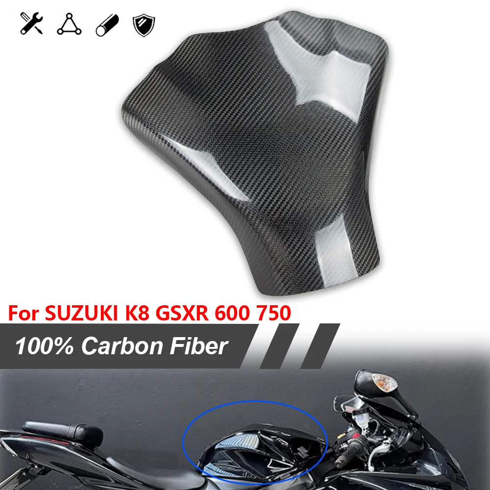 

Motorcycle Carbon Fiber Tank Cover For SUZUKI GSXR 600 GSXR750 2008 2009 2010 Case Protector GSXR GSX-R600 GSX-R750 K8