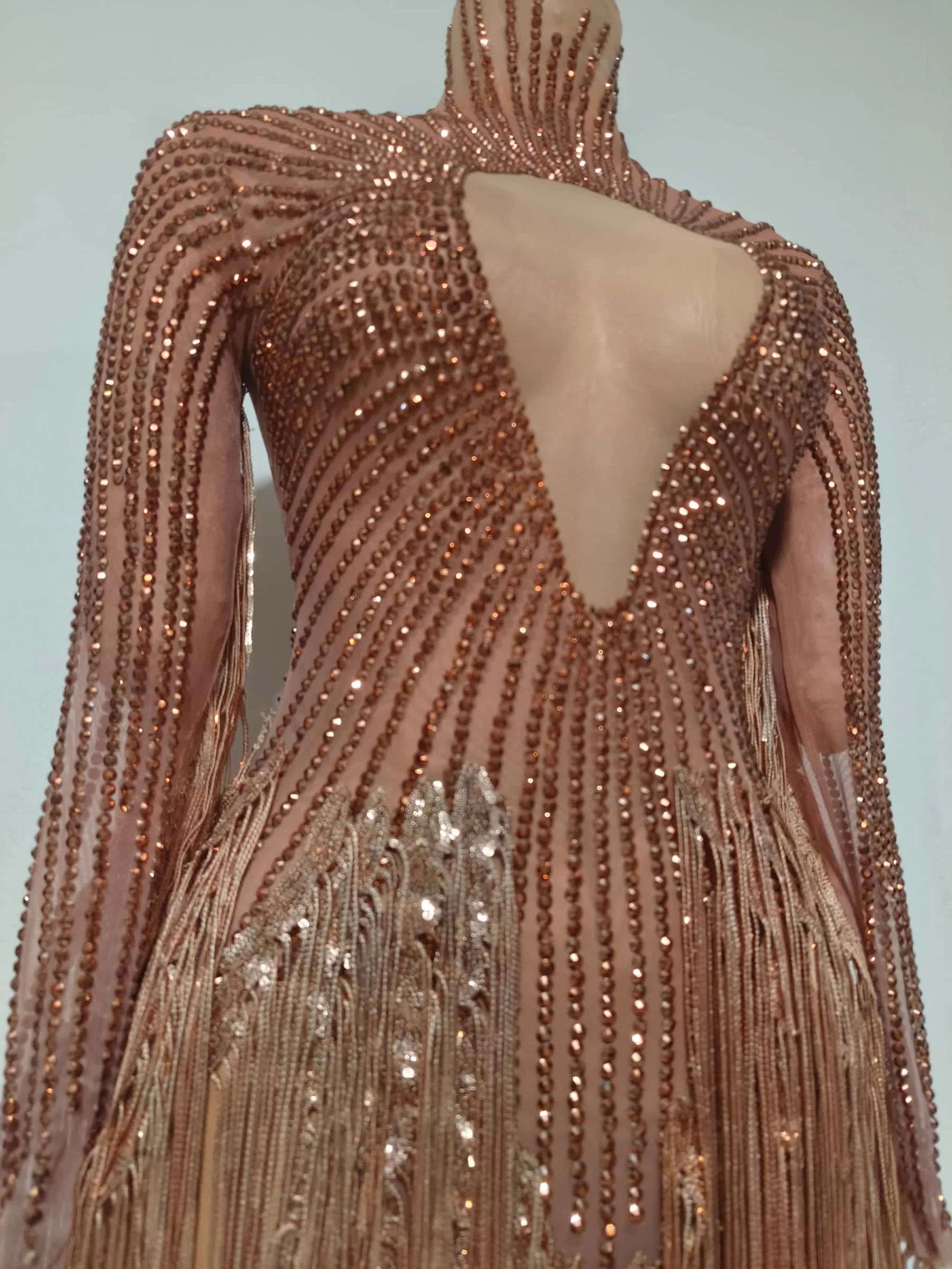 Shandong Modieuze Omzoomd Pailletten Prom Jurken Vrouwen Sexy Kristallen Baljurk Jurk voor Verjaardagsfeestje Dans Jurken's Nachts