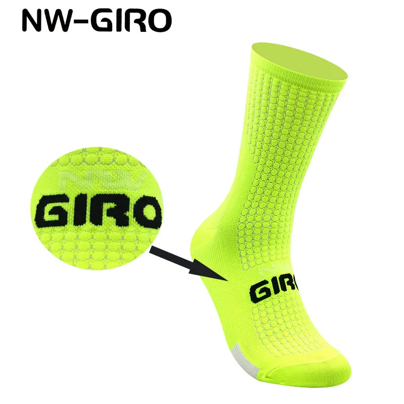 NW-Giro Team Cycling Socks Professional Sports Bike Socks High Quality Running Socks Basketball Socks Many Colors green