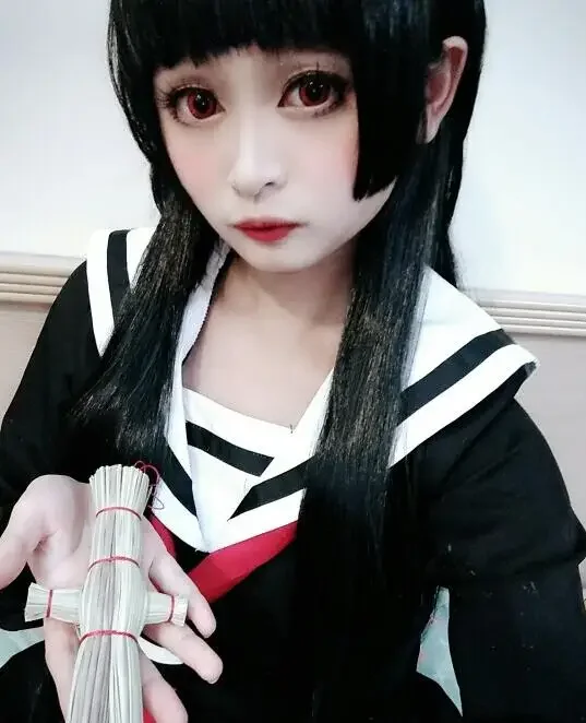 Uniforme de marin pour lycéenne japonaise, Costume de Cosplay, robe à manches longues, Anime Jigoku Shojo Hell Girl