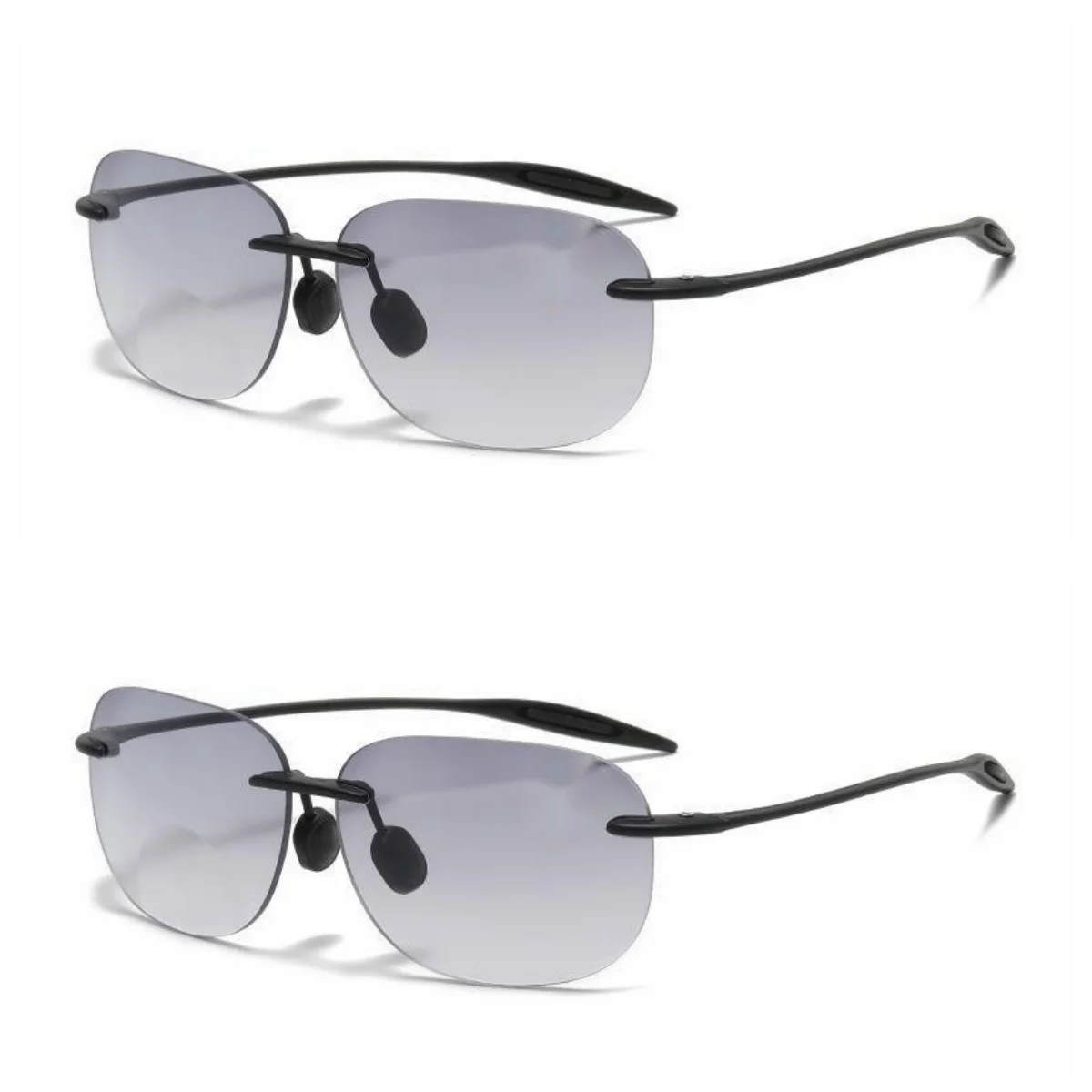

2PCS Fashion Men Square Reading Presbyopia Sun Glasses Eyeglasses Male Sunglasses +1.0+1.5+2.0+2.5+3.0