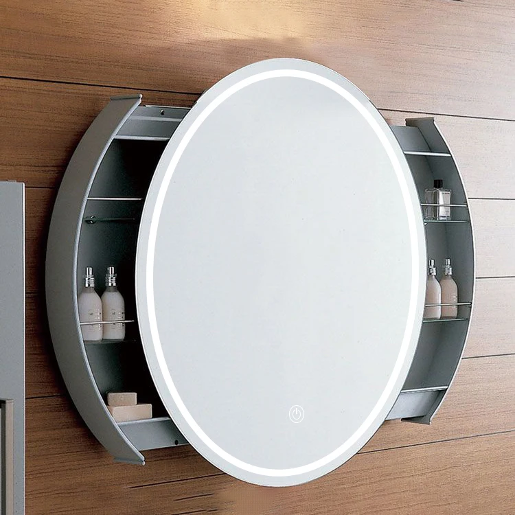 

Современное умное LED-зеркало овальной формы с подсветкой и функцией антизапотевания для салонов и отелей, решение для графического дизайна