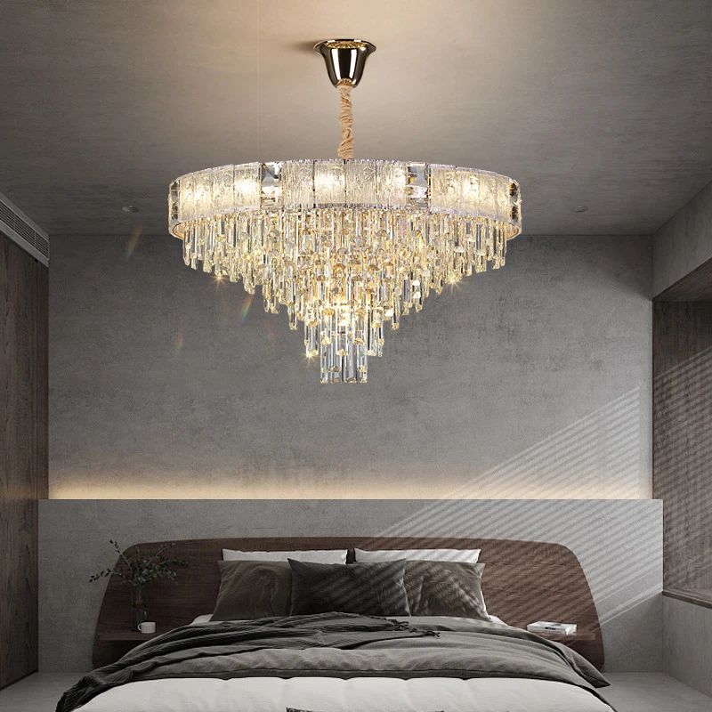 

AiPaiTe European Style LED Ceiling Pendant Light with Adjustable Height for Living Room and Bedroom Home Decor.