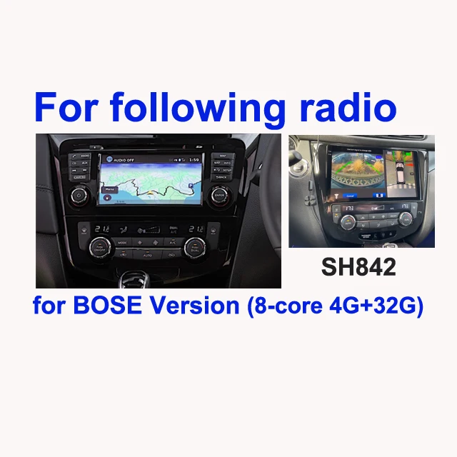 SINOSMART Car GPS Player for Nissan Qashqai J11 X-Trail Rogue 2013–2019 with Factory OEM NAV Support BOSE 360 PA image 3