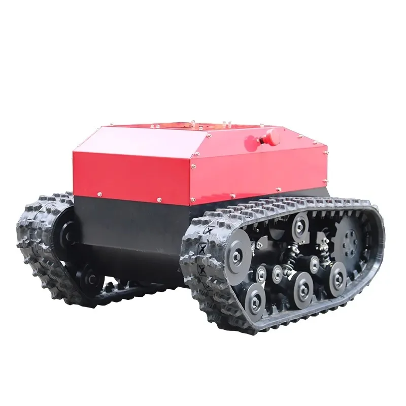 Chasis de pista de goma, Control remoto inalámbrico eléctrico, personalización de chasis de Robot inteligente para caminar todo terreno