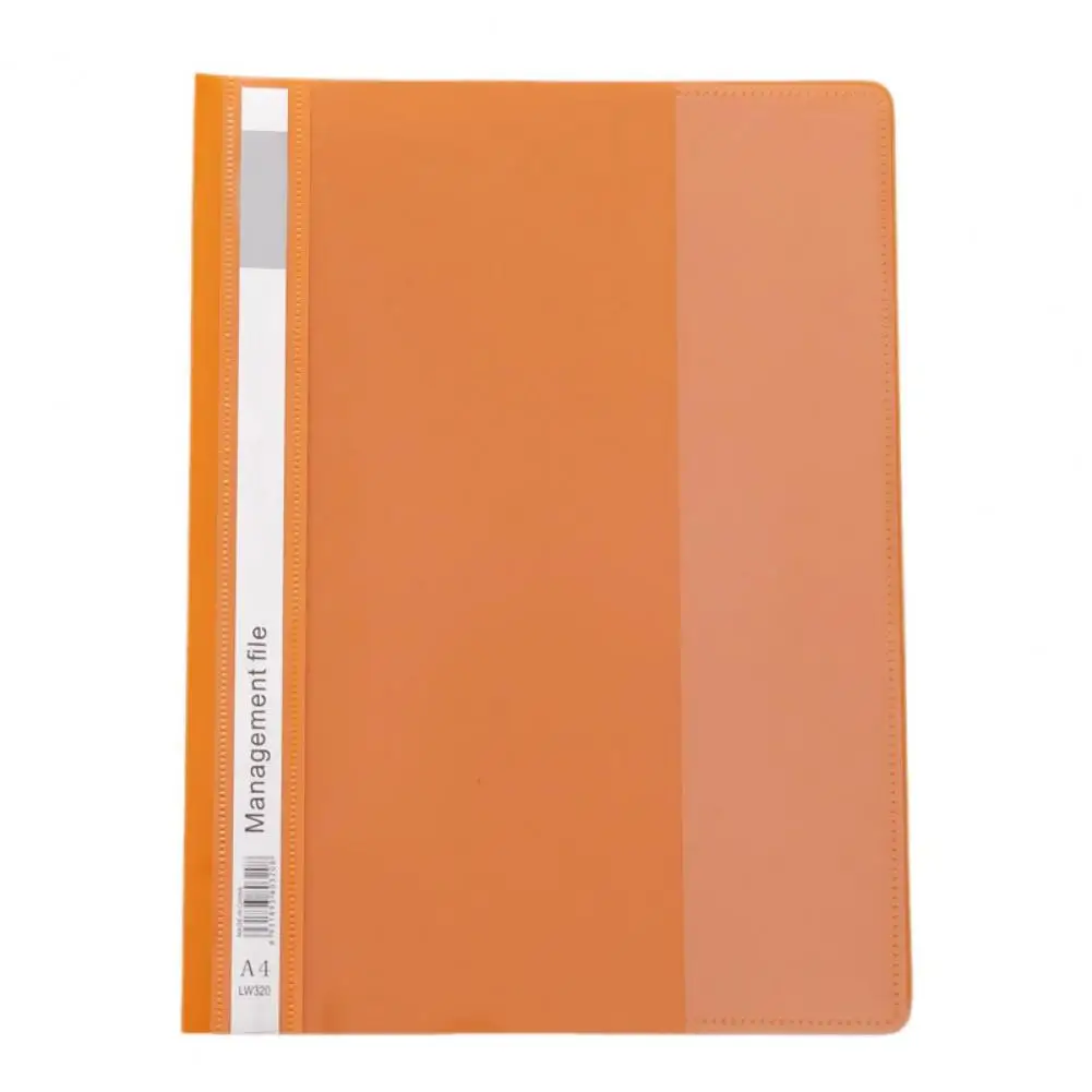 정보 카드 폴더 12pcs A4 파일 폴더(이동식 인덱스 카드 포함) 투명 전면 커버 사무실용 플라스틱 문서