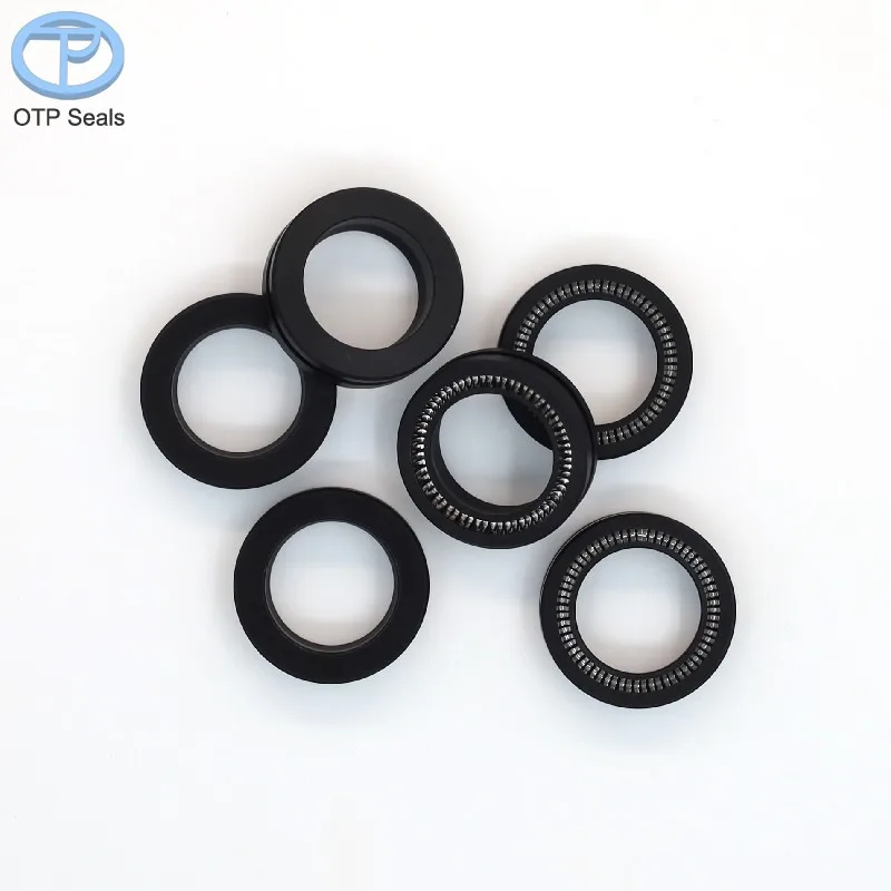 Rotary spring seal PTFE Spring Seals Polytetrafluoroethylene add Carbon Fiber V-Spring Non-standard shaped parts Customized