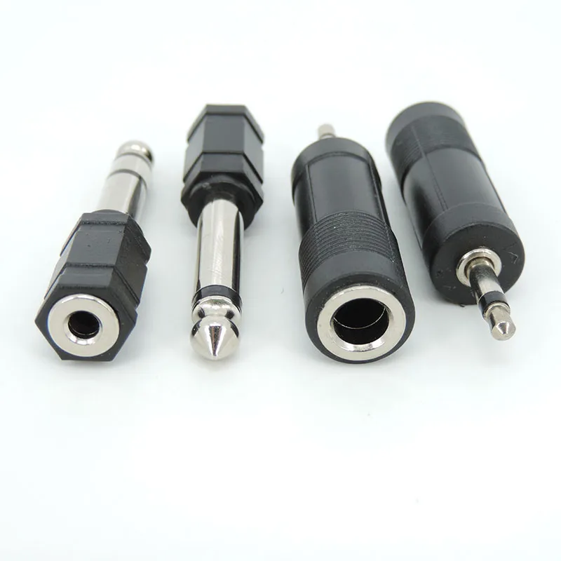 1pcs 3.5mm Male / Female Plug Jack Stereo Coupler Audio Adapter 3.5 mm splitter Mono Stereo to 6.35mm RCA converter Connector c1