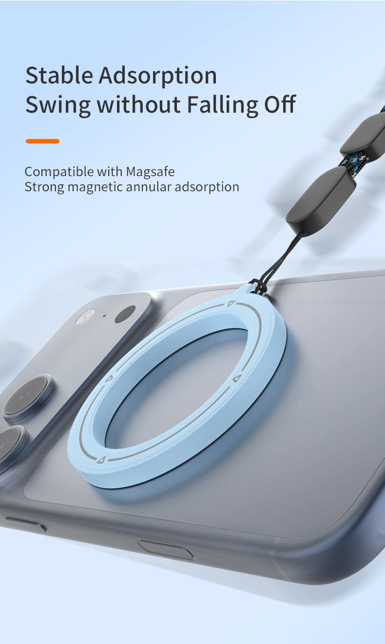 Handy-Lanyard für MagSafe Magnetring, Trageband für iPhone 17 16 15 Samsung Xiaomi, Mehrere Farboptionen – Detail 4