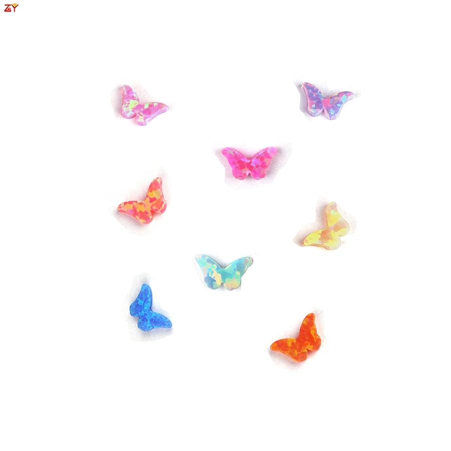 

5pcs/Lot Butterfly Tooth Gems Synthetic Opal Multi Color Dental Stone Sticking Decorate