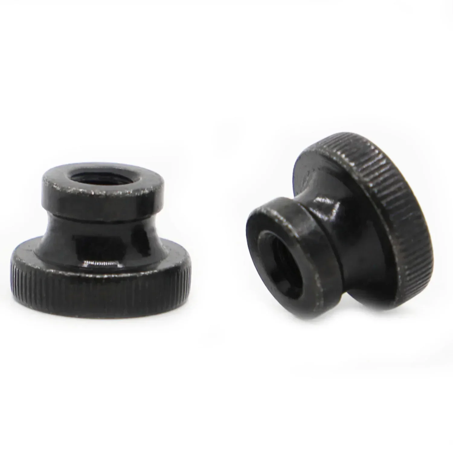 

M3 M4 M5 M6 M8 M10 Black Carbon Steel GB806 Knurled Thumb Nut Hand Tighten Nut 3D Printers Parts Curtain Wall DIN466