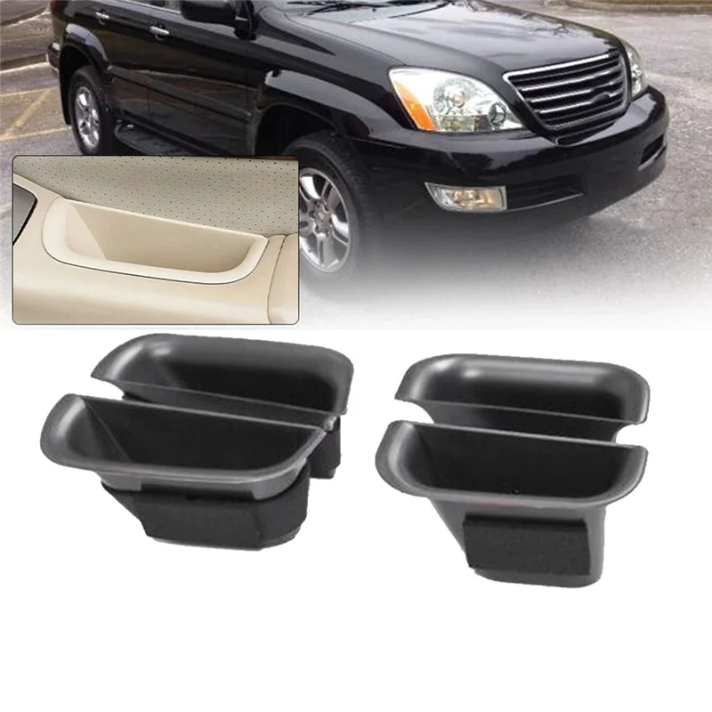 دائم-1 مجموعة حامل الباب الداخلي للسيارة مسند الذراع صندوق تخزين أجزاء لتويوتا برادو لكزس GX470 2004-2009 قفاز المنظم الحاويات Tr