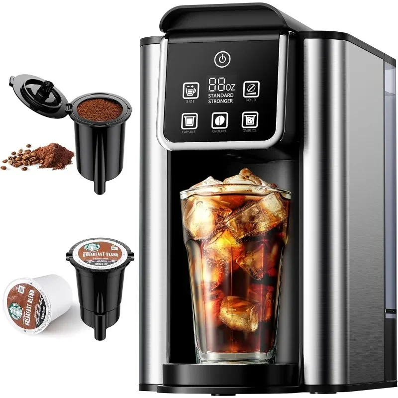 

Hot Iced Coffee Maker Coffee Maker Brew Sizes Cup Coffee Machine Home Appliances