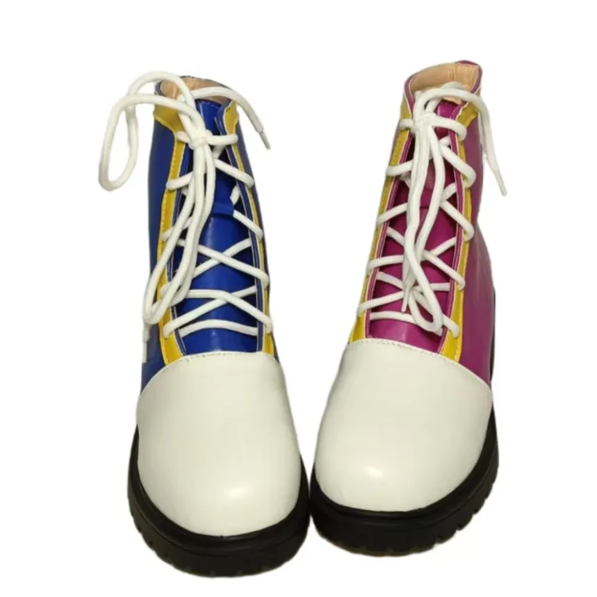 大人子供ユニセックスアニメピエロコスプレブーツ個人混合色フェスティバルアクセサリー靴カスタマイズされたサーカスの記念品