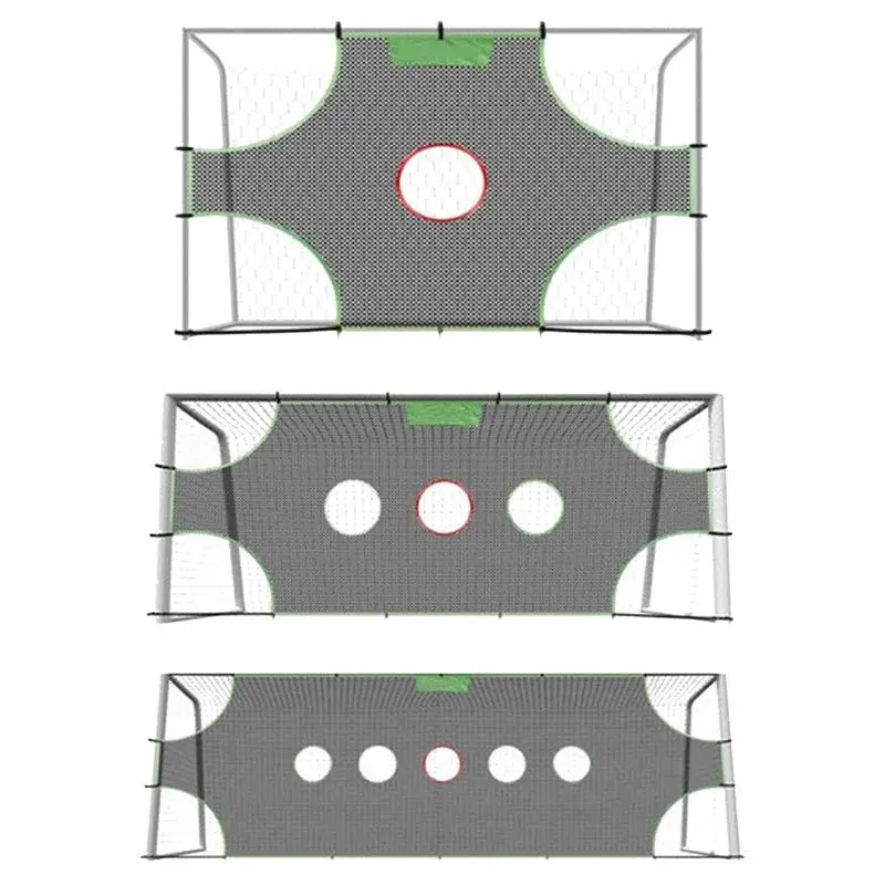 

Target Net For Football Detachable Soccer Goal Net With 1/3/5 Holes Football Training Equipment For Throwing Accuracy Enhancing