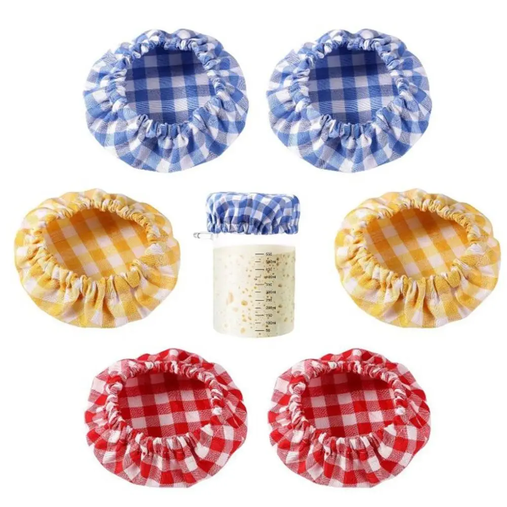 1PC Cotton Cloth Fermentation Bottle Cover Reusable Multifunction Sourdough Starter Jar Covers Portable Dust Cover