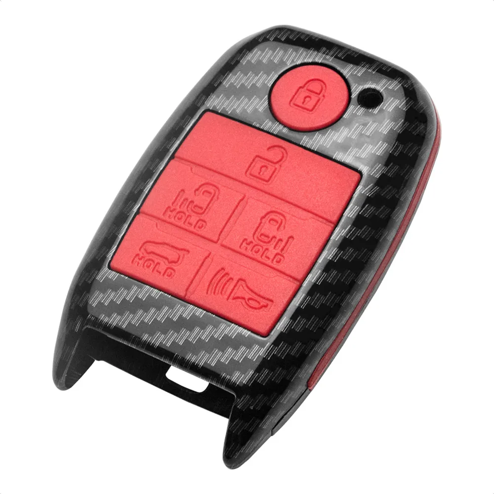 ABS Carbon Fiber Patter Car Key Cover For Kia Sportage Cerato Optima K2 K3 K4 K5 Rio Picanto K2 Soul Sorento Ski Sedona