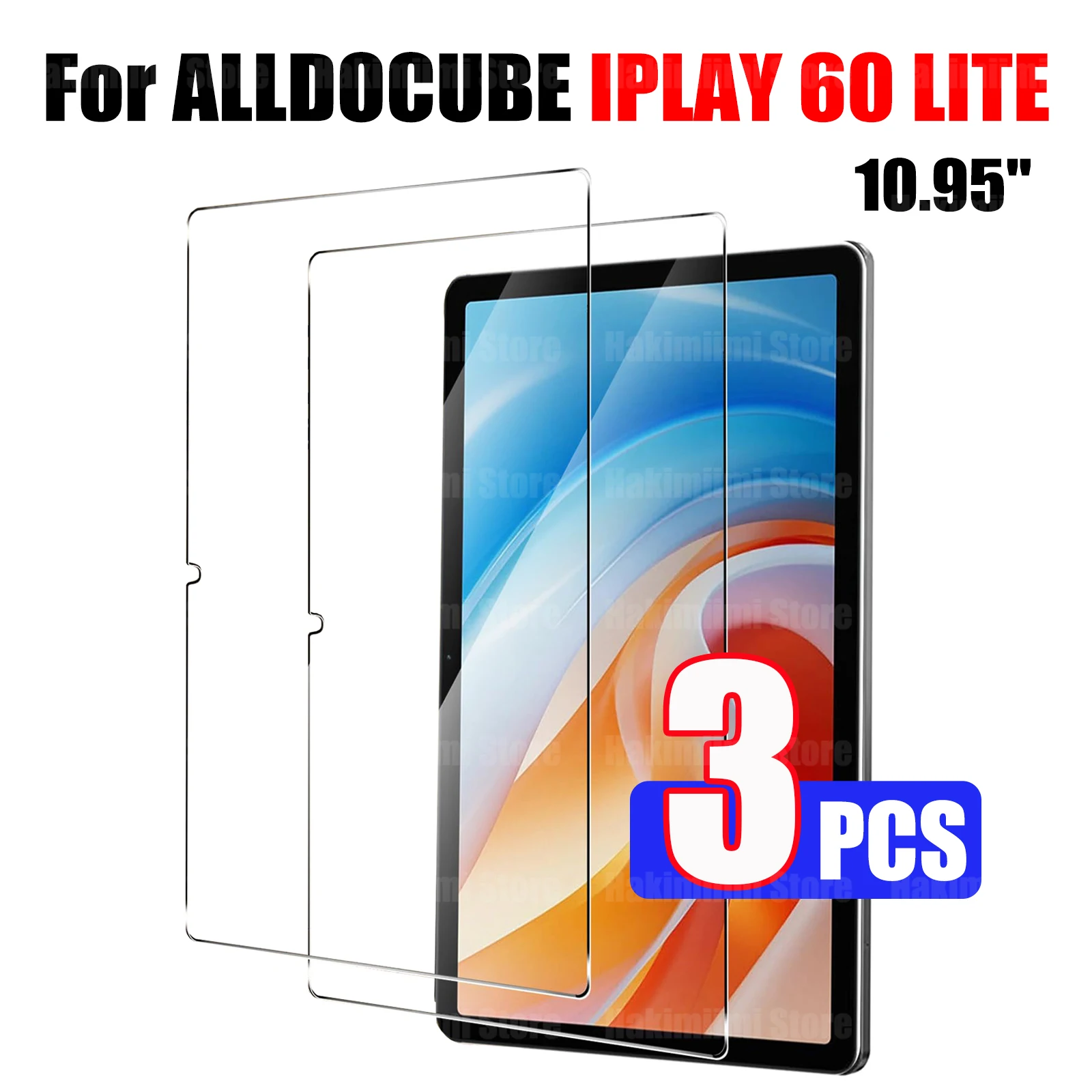 Screen Protector for ALLDOCUBE IPLAY 60 LITE 10.95 inch 2024 Hardness Clear Anti Scratch Tempered Glass Film for IPLAY 60 LITE