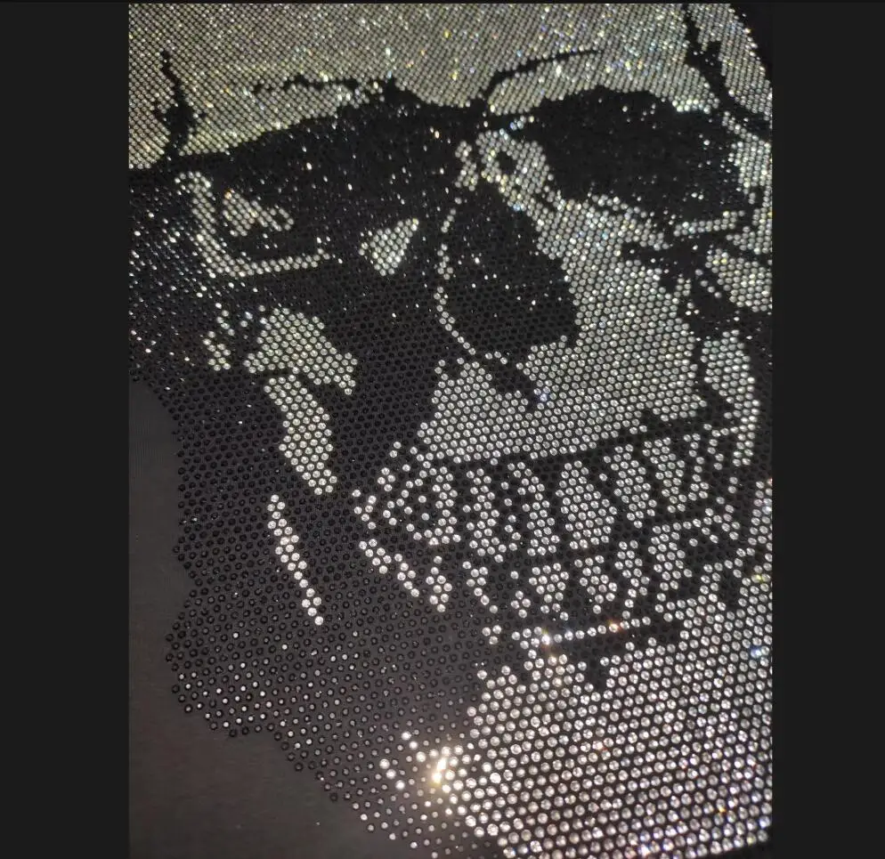 Luxury Brand Tees Fashion Hip Hop man t-shirts 2024 new designer Rhinestone tshirt New High Quality Fashion Casual