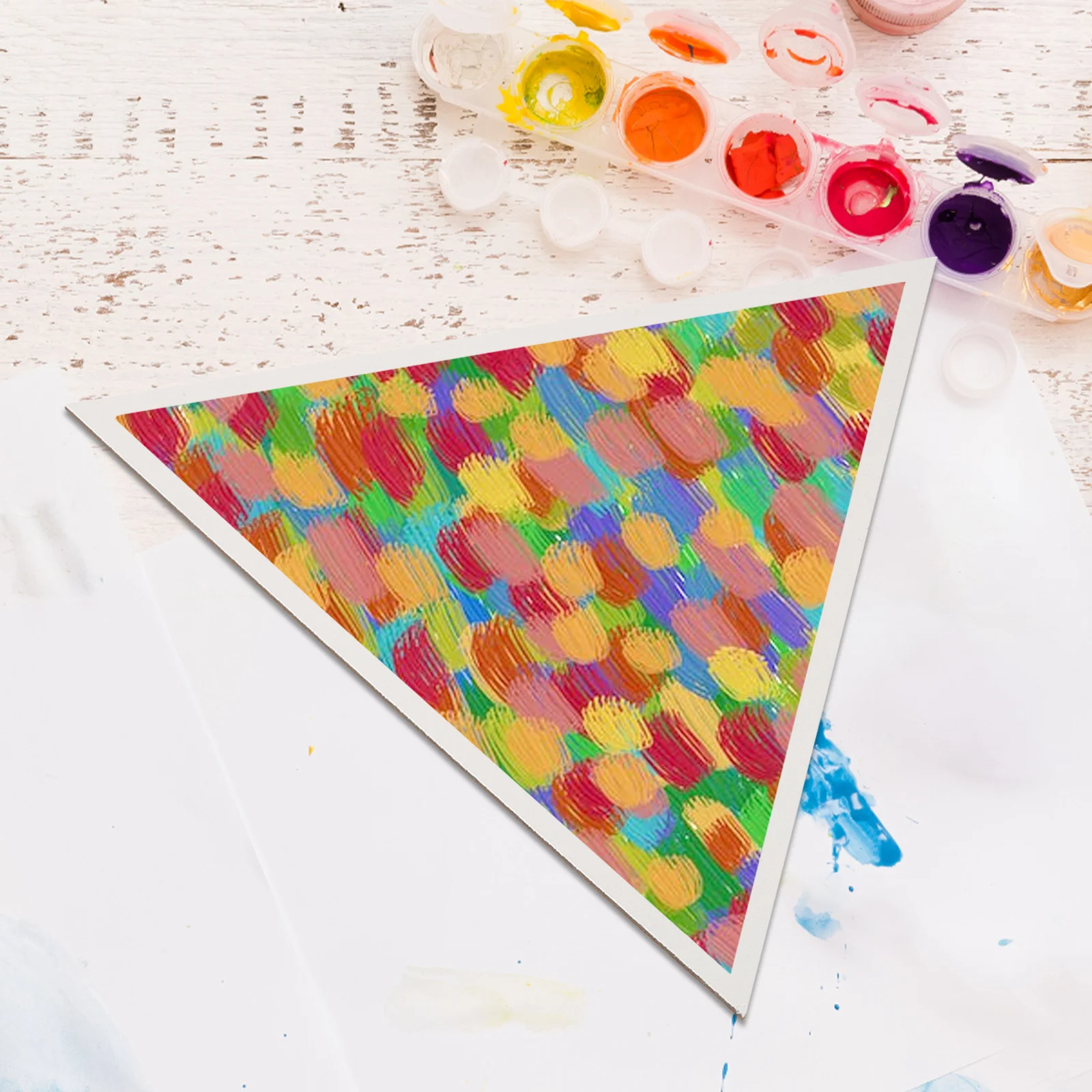 

5pcs Canvas Panel Blank Oil Painting Board Durable Art Canvas Boards Diy Decor Large Blank Painting Panels Wear Resistance