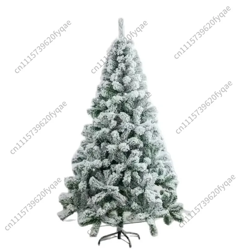 Christmas spray white flocking Christmas tree PVC simulation falling snow Christmas tree