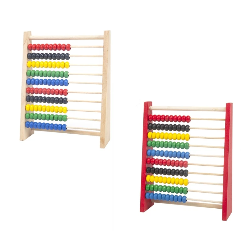 

41QA Intelligence Development Wooden Abacus for Kids Mathematics for 3-6 Year Olds