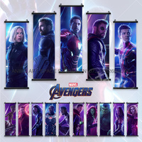 Marvel Avengers Poster Spider-Man Wall Art Star-Lord Scroll Pictures Hulk Hanging Painting Movie Captain America Home Decoration