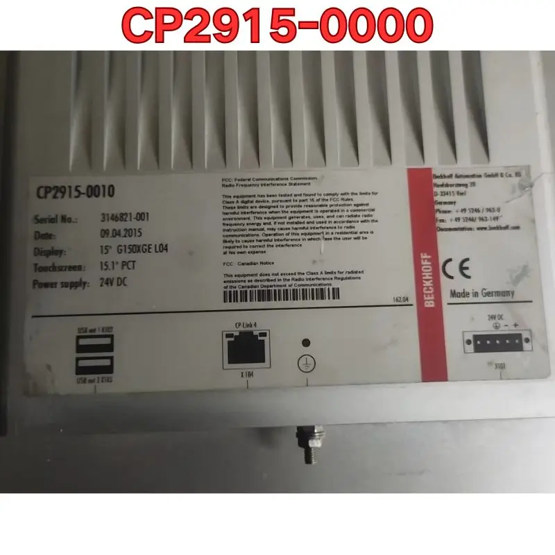 Second-hand CP2915-0000 intelligent controller function test is normal Original Reality Latest Quotation for 2026