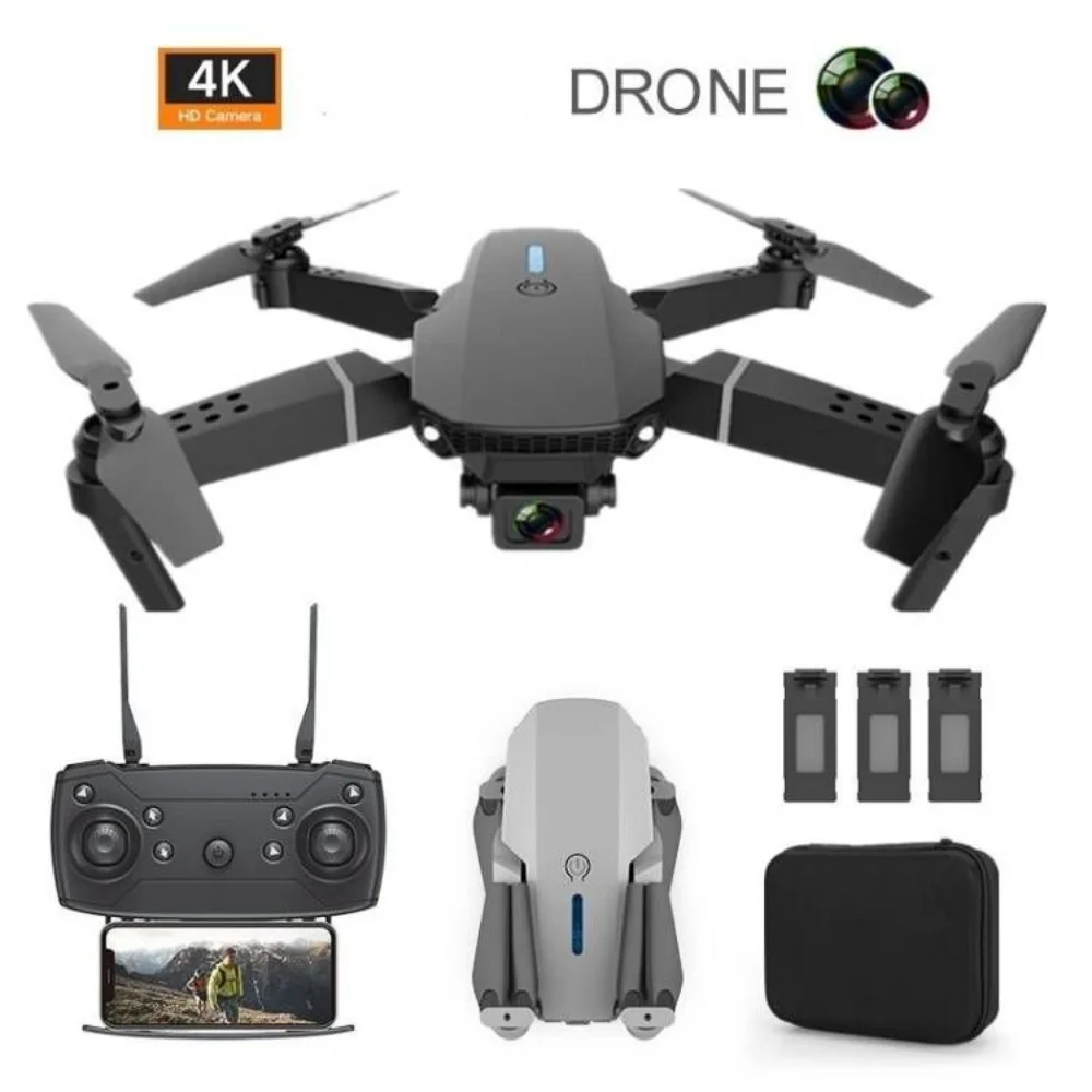 2024 New  WIFI FPV Drone Wide Angle HD 4K 1080P Camera Height Hold RC Foldable Quadcopter Dron Helicopter Toys Gift