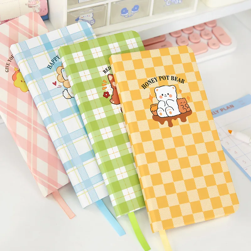 Kawaii Grid Planner Weeks Notebook Agenda Book 다이어리 блокнот Portable Manual Ledger Cute Travel Diary Japanese And Korean Style