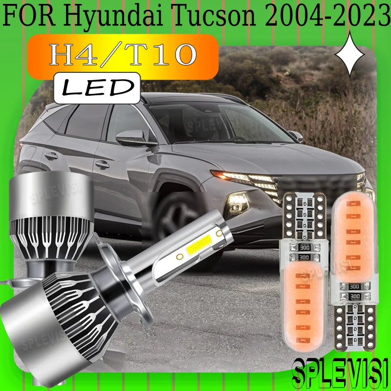 

High Lumen Output Energy Saving Dustproof Instant On H4 LED headlight For Hyundai Tucson 2004 2005 2006 2007 2008 2009 2010-2023