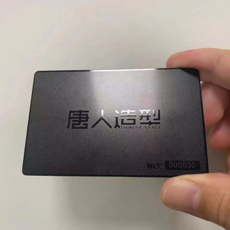 Customized.product.Hot Selling 304 Stainless Steel Metal Business Card With Engraved Logo